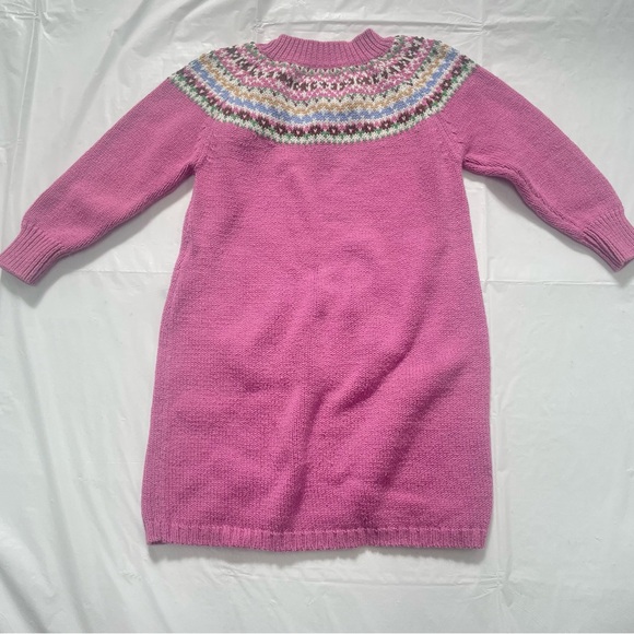 Genuine Kids From Oshkosh Pink Sweater Dress Knit Size 18m - Picture 3 of 3